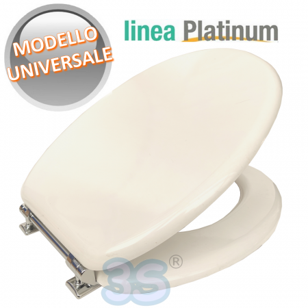 Sedile copri wc UNIVERSALE bianco in termoindurente - ACB Ercos linea Platinum